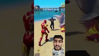 Iron Man vs Venam cartoon spiderman ironman venami viralvideo vtuber shortvideo shorts [upl. by Burnight683]