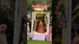 Bride Entry ♥️  Bride Entry For Varmala  Varmala Reception  Bride  ytshorts viral [upl. by Aicilec]