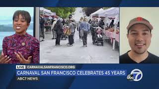 Jobina Fortson of ABC 7 Interviews Rodrigo Duran ED of Carnaval San Francisco [upl. by Mather]