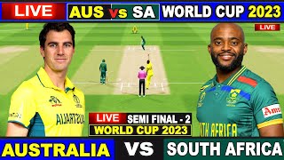 Live AUS Vs SA ICC World Cup 2023  Live Match Centre  Australia Vs South Africa  Last 5 Overs [upl. by Asyram]