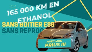 Chauffeur Uber  VTC jai fait 165000 kilometres en ethanol avec ma Prius sans boitier E85 ni reprog [upl. by Fenn]