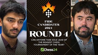 FIDE Candidates 2024 Rd 4  Gukesh Fabiano amp Ian Lead The Field Hikaru v Pragg Brings On The Heat [upl. by Yendroc79]