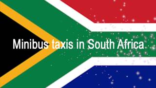 Minibus taxis South Africa 30 10 2019 [upl. by Ezaria559]