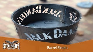 STEELSCAPE BARREL FIREPIT [upl. by Fein618]