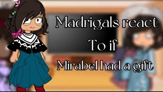 Some of the madrigals react to if mirabel had a gift 🎁 shortEncanto✨ [upl. by Yesrej]