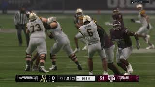 College Football 25  App State Year 3 Week 2 vs Texas AampM Online Dynasty  Xbox Series X  1440p [upl. by Savanna146]