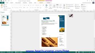 Publisher 2013 Tutorial Moving Resizing and Rotating Objects Microsoft Training Lesson 39 [upl. by Duggan182]