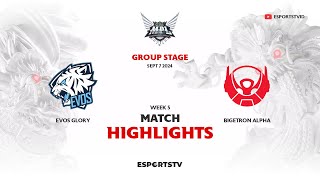 EVOS Glory vs Bigetron Alpha HIGHLIGHTS MPL ID S14  BTR VS EVOS ESPORTSTV [upl. by Yla986]