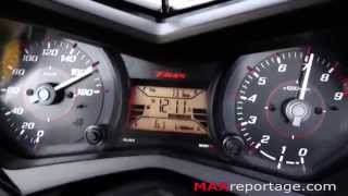 2015 Yamaha TMAX 530 acceleration 0170 kmh [upl. by Atrahc]