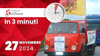 “IN TRE MINUTI” NOTIZIARIO DEL 27 NOVEMBRE 2024 [upl. by Nashner167]