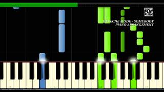 DEPECHE MODE  SOMEBODY  SYNTHESIA PIANO COVER [upl. by Joacimah85]