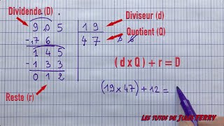 La division à 2 chiffres difficile  CM1  CM2  6ème  Cycle 3 [upl. by Cathleen]