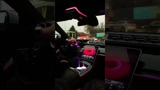 S class interior neon lights luxury automobile car money love subscribe [upl. by Trebleht]