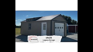 14x28 Legacy Garage  Hampton Nebraska  NE Sheds [upl. by Jb435]