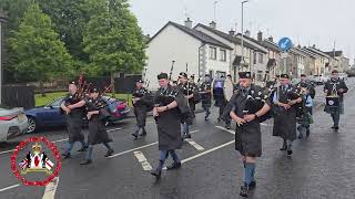 Garvagh Pipe Band  Boveedy Flute Band Parade 2024 [upl. by Netsyrc599]