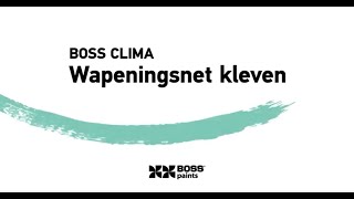 Boss Clima  Isoleren en bekleden van buitengevel  Stap 4 wapeningsnet kleven [upl. by Arretnahs940]