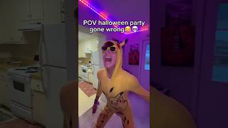 bro got dunked😂💀 comedy funny halloween party gonewrong ghost scary youtubeshorts [upl. by Elston]