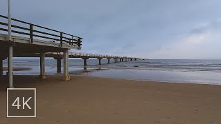 Relaxing Walk at Cloudy Beach ☁️ Ahlbeck 🇩🇪 Usedom  Nature amp Ocean Sounds  4K [upl. by Orutra]