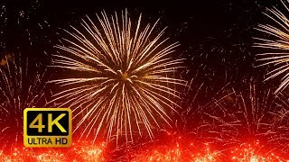 Colorful Firework with Sounds Screensaver 4K UltraHD [upl. by Emelyne]