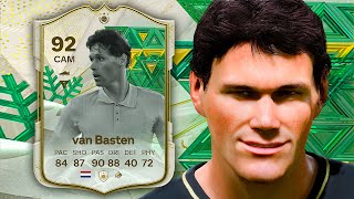 92 Winter Wildcards Icon Van Basten Player Review  EA FC 24 [upl. by Bilbe657]