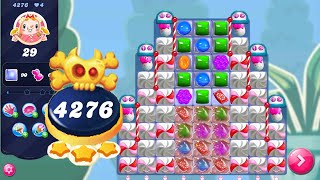 Candy Crush Saga level 4276 NO BOOSTERS  Nightmarishly Hard Level  3 Stars 🌟🌟🌟 [upl. by Nadler]