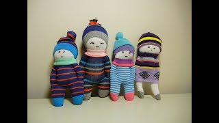 Cute Sock Dolls  DIY Stuffed Toys  Easy and Fast [upl. by Rosco]