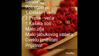 Salata od cvekle i prase fast salat diy [upl. by Renie855]