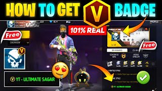 How To Get V Badge In Free Fire  V Badge Kaise Le  Free Fire V Badge Kaise Milega  V Badge Code [upl. by Aldarcie]