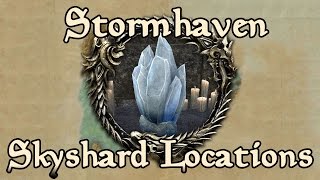 ESO Stormhaven All Skyshard Locations updated for Tamriel Unlimited [upl. by Nafis10]