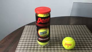 Quick Honest Review of the Penn Championship Tennis Balls 1 Can 3 Balls [upl. by Buffy]