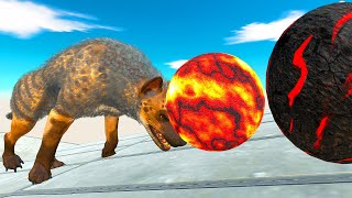 MONSTERS CLIMB THE LAVA AND FIRE BALL PATH  Animal Revolt Battle Simulator [upl. by Bala]