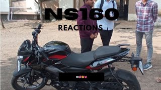 ns160 reactions  ns 160 top speed  kb vlog [upl. by Htiel841]