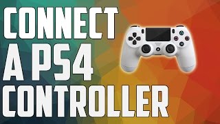 How To Connect A PS4 Controller To PC Easiest Way [upl. by Ellehsat]