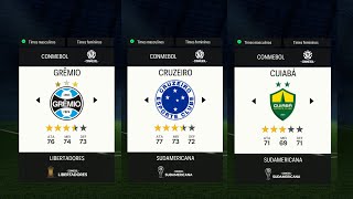 TUTORIAL DE COMO COLOCAR O GRÃŠMIO CRUZEIRO E O CUIABÃ EAFC24 [upl. by Dafna]