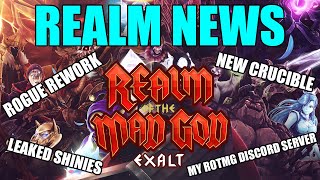 Rogue Rework Leaked Shinies New Crucible My RotMG Discord Server  Realm News [upl. by Tcideneb]