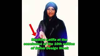 Sheikha Latifa at the conclusion of the 10th edition of Dubai Design Week shorts viralvideo dubai [upl. by Letnuahc444]