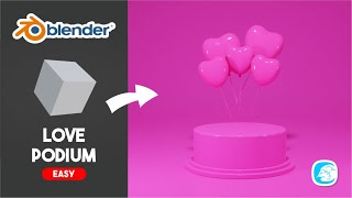 Tutorial Modeling Blender 3D Beauty Podium  Blender 30 [upl. by Ellekcir]