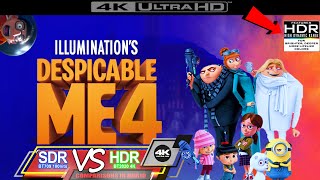 Despicable Me 4 2024 WEB iTunes 4K UHD HDR vs SDR 100nits TRUEDIFFERENCE WATCHINHDR [upl. by Llerrut]