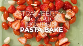 Quick amp Delicious Baked StrawberryTomato Boursin Pasta Dinner  HyVee Seasons [upl. by Ninahs]