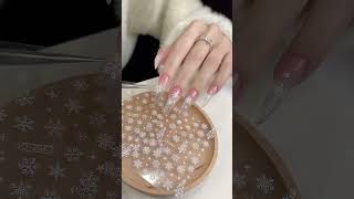 ⏩Winter ❄️ Nail design nails nailart naildesigns youtubeshorts [upl. by Nagear]