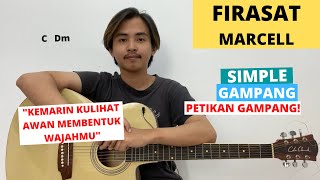 TUTORIAL PETIKAN Firasat  MarcellRaisa Tutorial Gitar CHORD SIMPLE GAMPANG Easy Guitar [upl. by Ahsilad5]