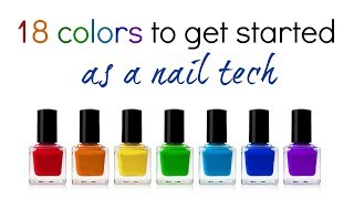 Gel  nail polish colors to get started as a nail technician for all skin types [upl. by Ahteral]