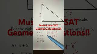 MustKnow SAT Geometry Questions  Top Tip for Succes maths satmathhacks geography trigonometry [upl. by Ylrebnik]