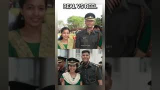 Amaran ❤❤movie real vs reel pair❤ [upl. by Malkah]