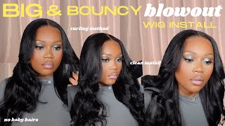 HOW TO  FRONTAL INSTALL  BEGINNER FRIENDLY  PRE CUT amp BLEACHED  PRE STYLED  BeautyForever Hair [upl. by Harriet]