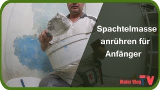 Spachtelmasse anrühren für Anfänger [upl. by Gewirtz]