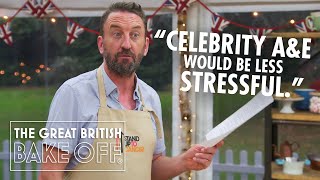 Lee Mack wings it moonwalks and gets the Hollywood Stare  The Great Stand Up To Cancer Bake Off [upl. by Uis28]