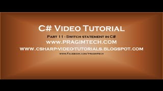 Part 11  C Tutorial  switch statement in C [upl. by Adnarom]