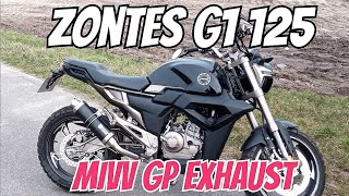 Zontes G1 125  MIVV GP Black [upl. by Sirtimed]