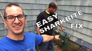 How To Replace Sillcock Valve With Frost Free Shark Bite [upl. by Eiggep]